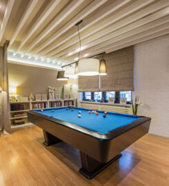 Triangle Billiards & Bar Stools