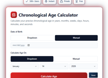 Calculate Your Chronological Age Instantly