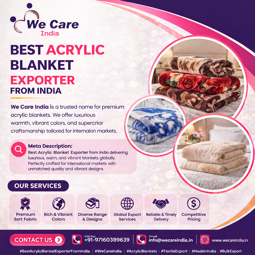 Best Acrylic Blanket Exporter India