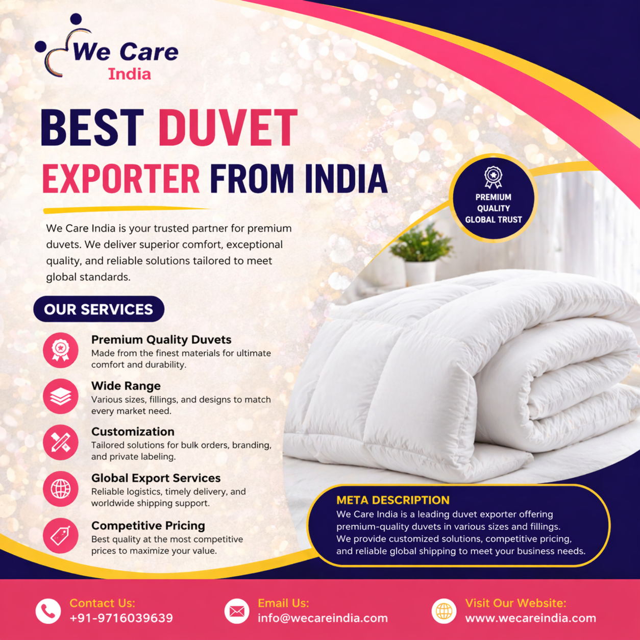 Best Duvet Exporter India