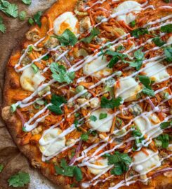 Pizza on fire