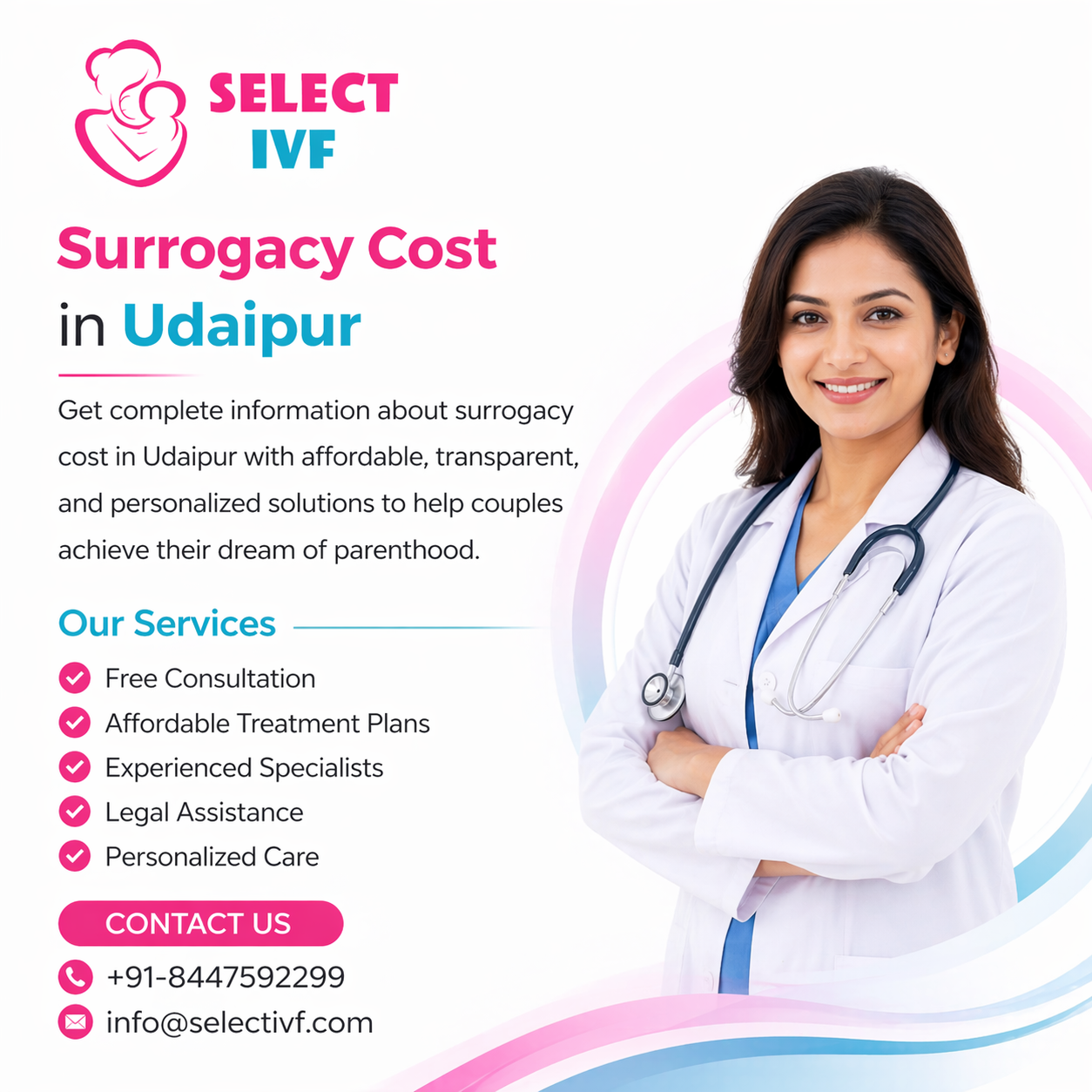 Surrogacy Cost in Udaipur