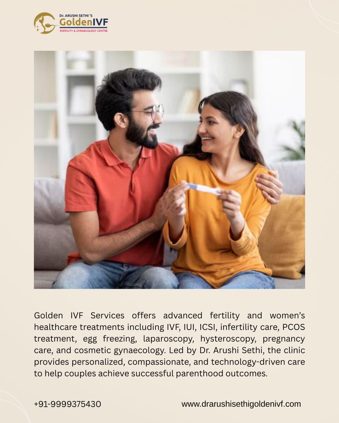 Advanced IVF & Fertility Services at Golden IVF Rohini