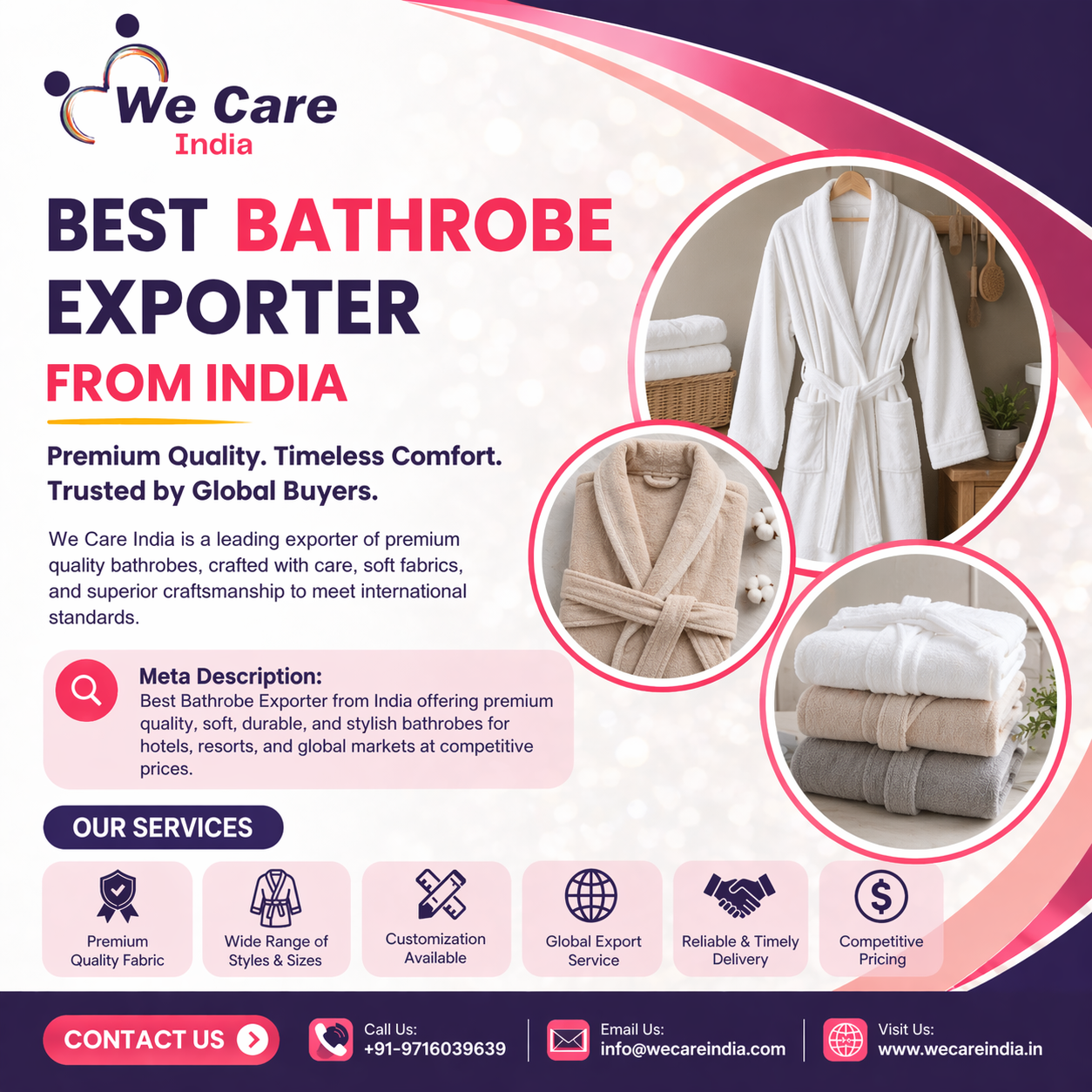 Best Bathrobe Exporter India