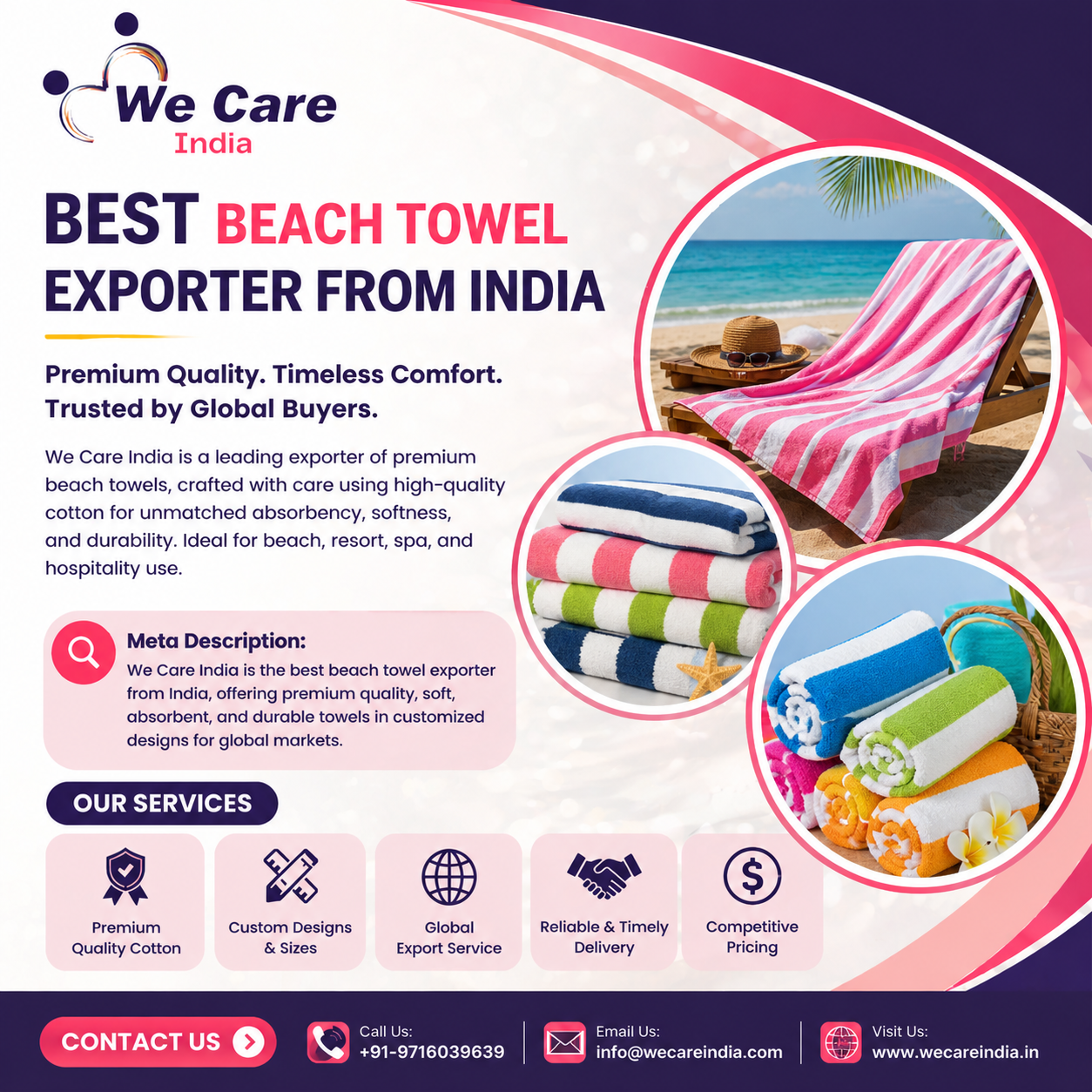 Best Beach Towel Exporter India