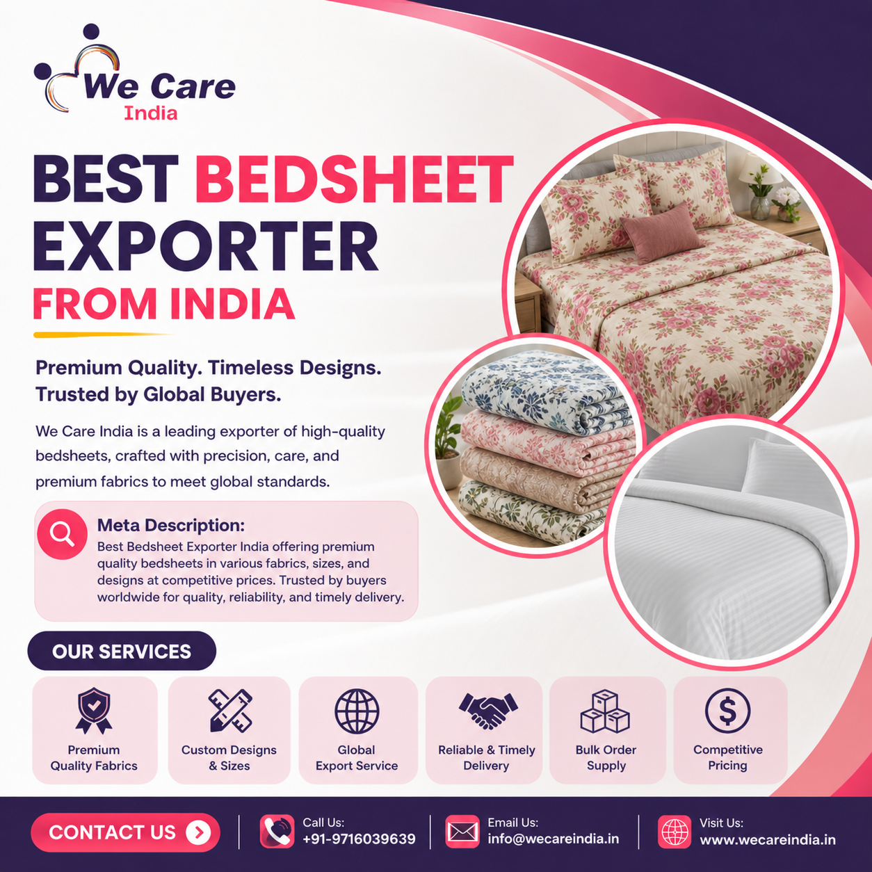 Best Bedsheet Exporter India