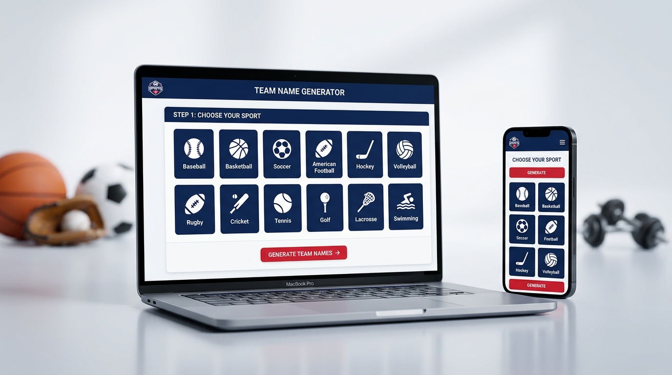 Team Name Generator By Hamco Sports Inc