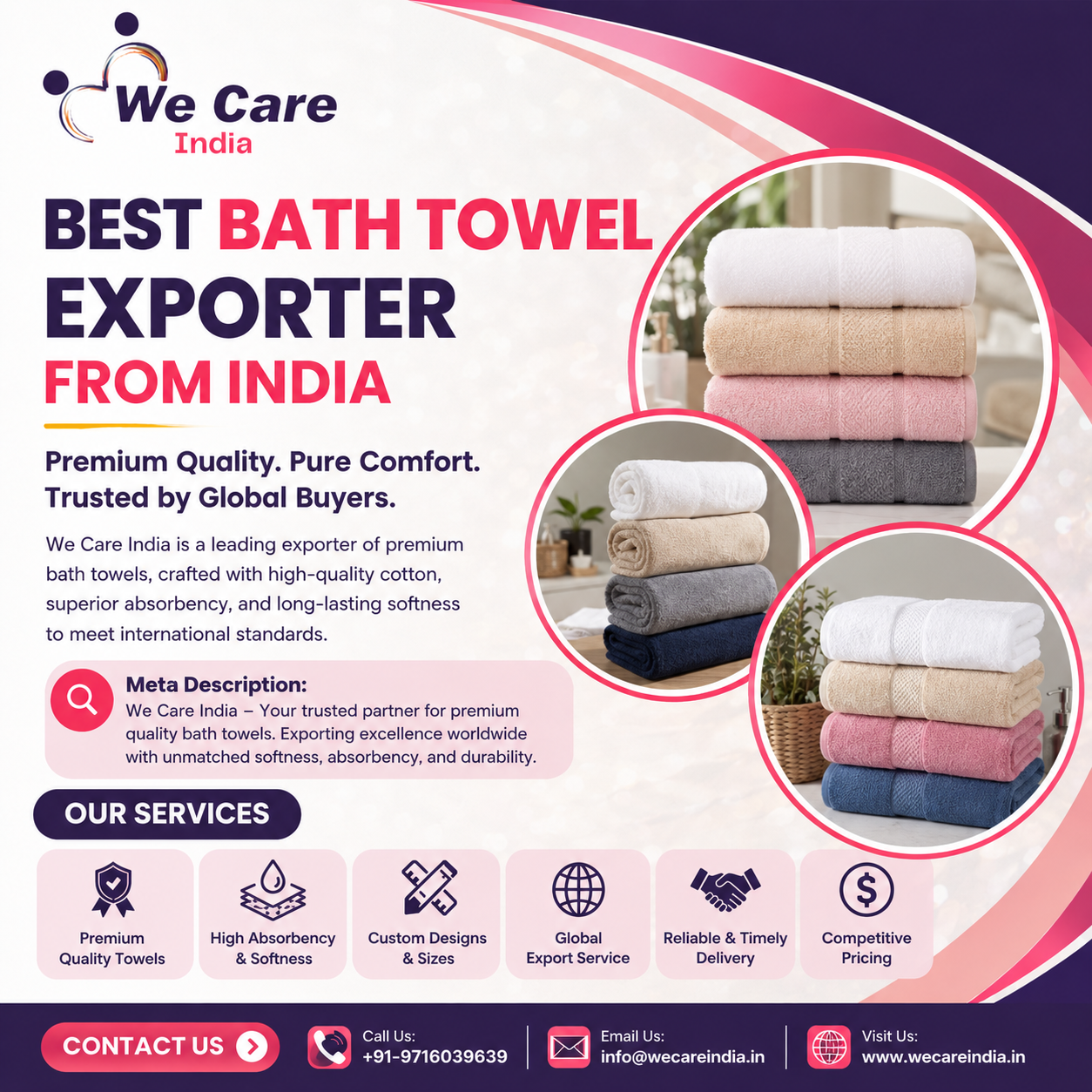 Best Bath Towel Exporter India