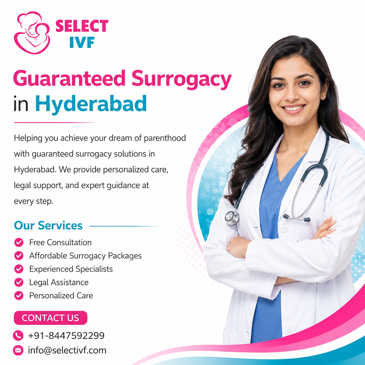 Guaranteed Surrogacy Hyderabad