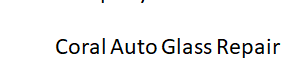 Coral Auto Glass Repair