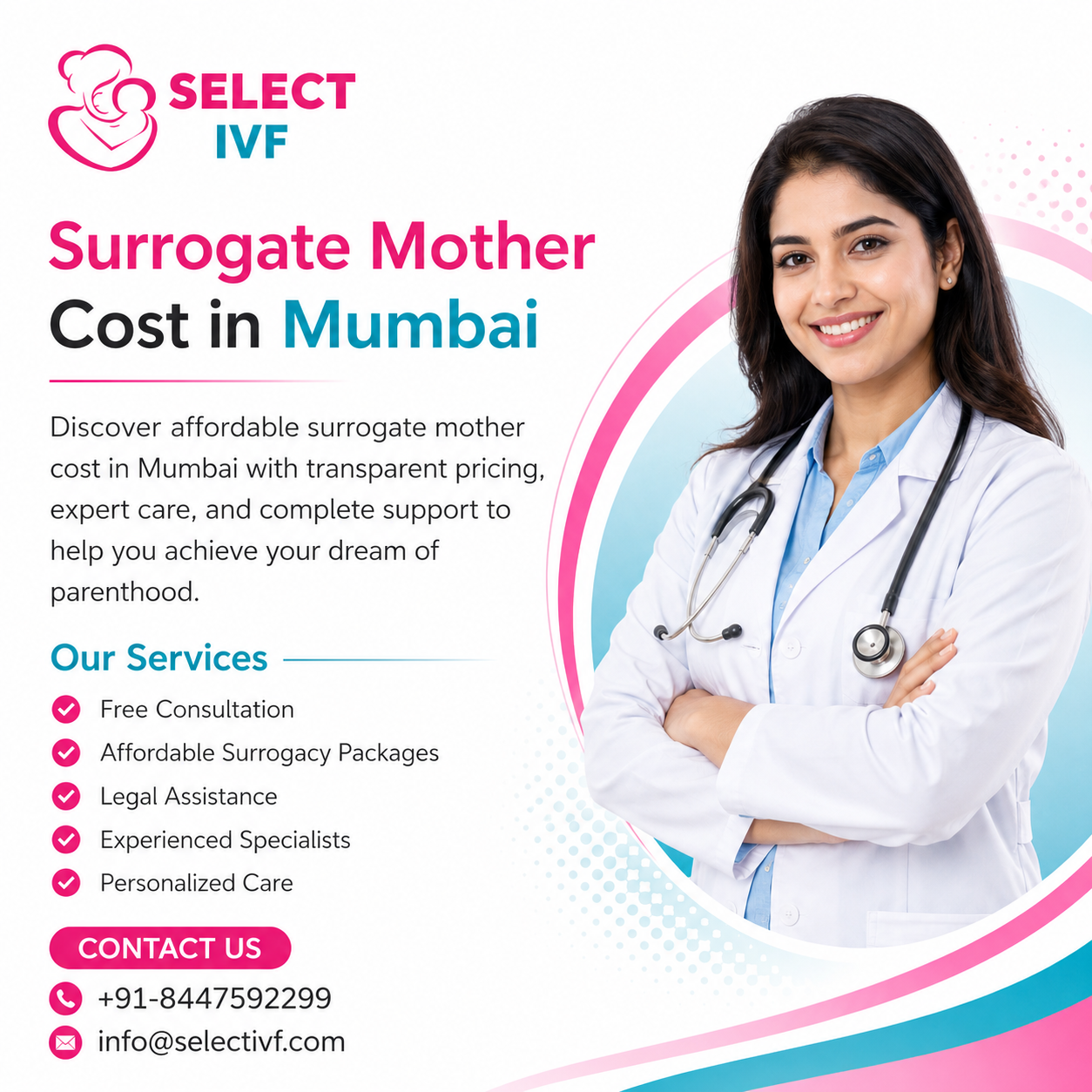 Surrogate Mother Cost in Mumbai