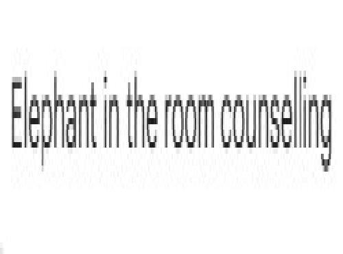 Elephant in the room counselling