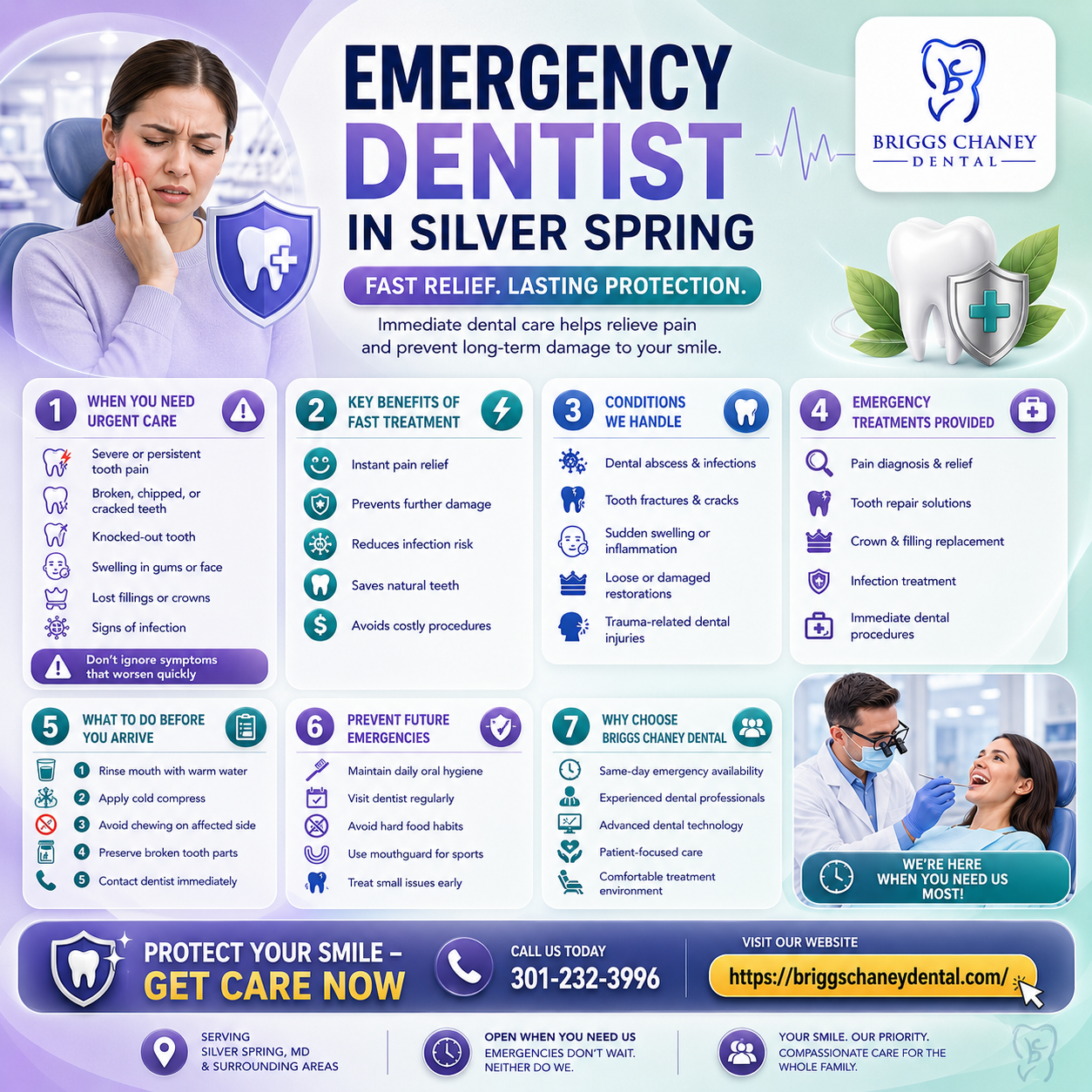 Emergency Dental Care You Can Count on in Silver Spring