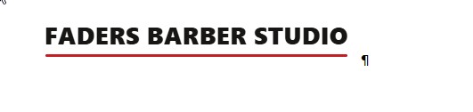 Faders Barber Studio