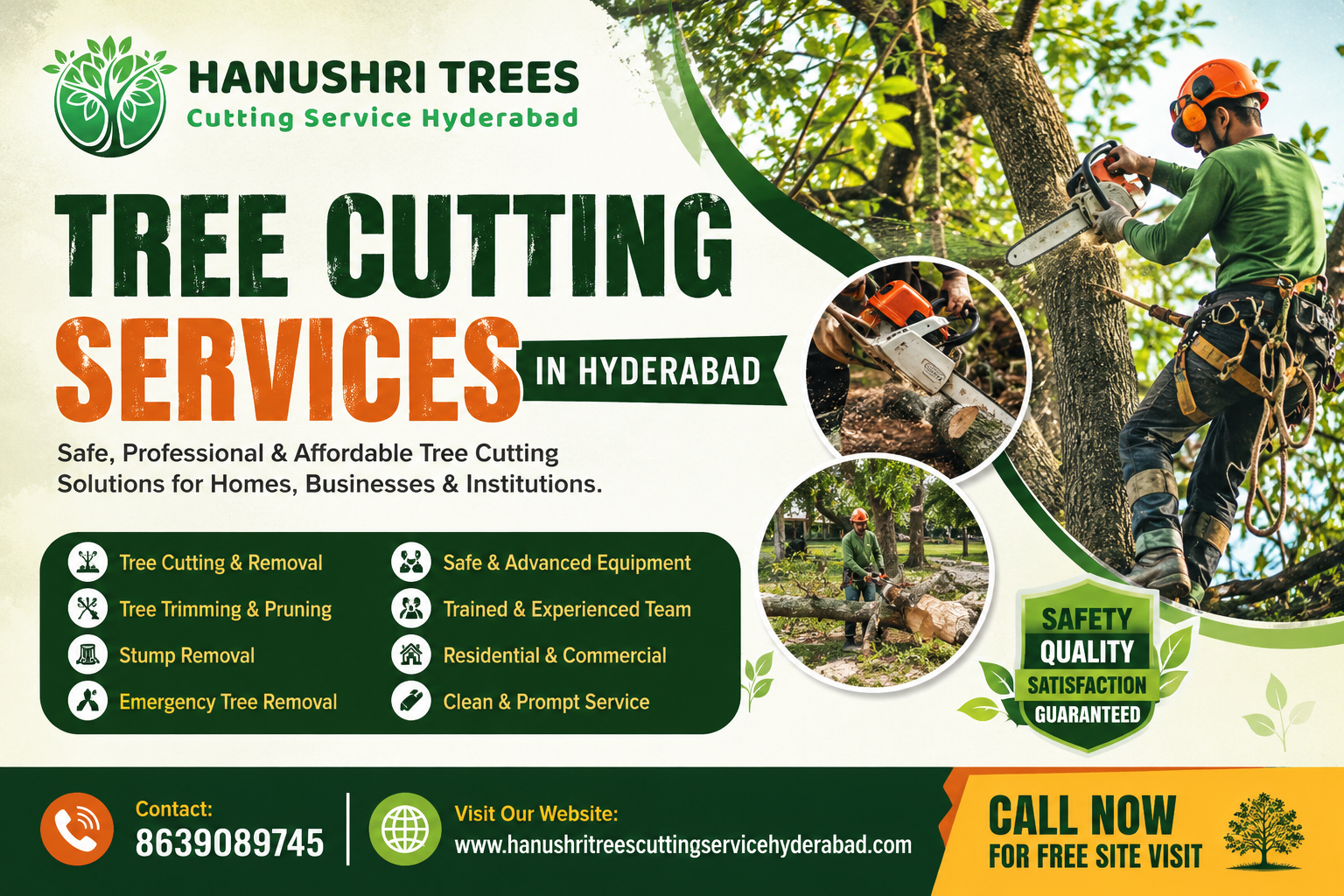 HANUSHRI TREES CUTTING SERVICE HYDERABAD