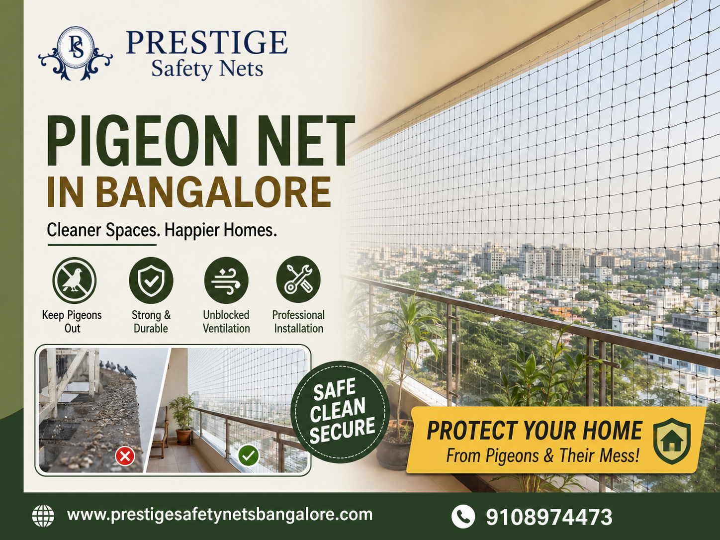 pigeon net in bangalore
