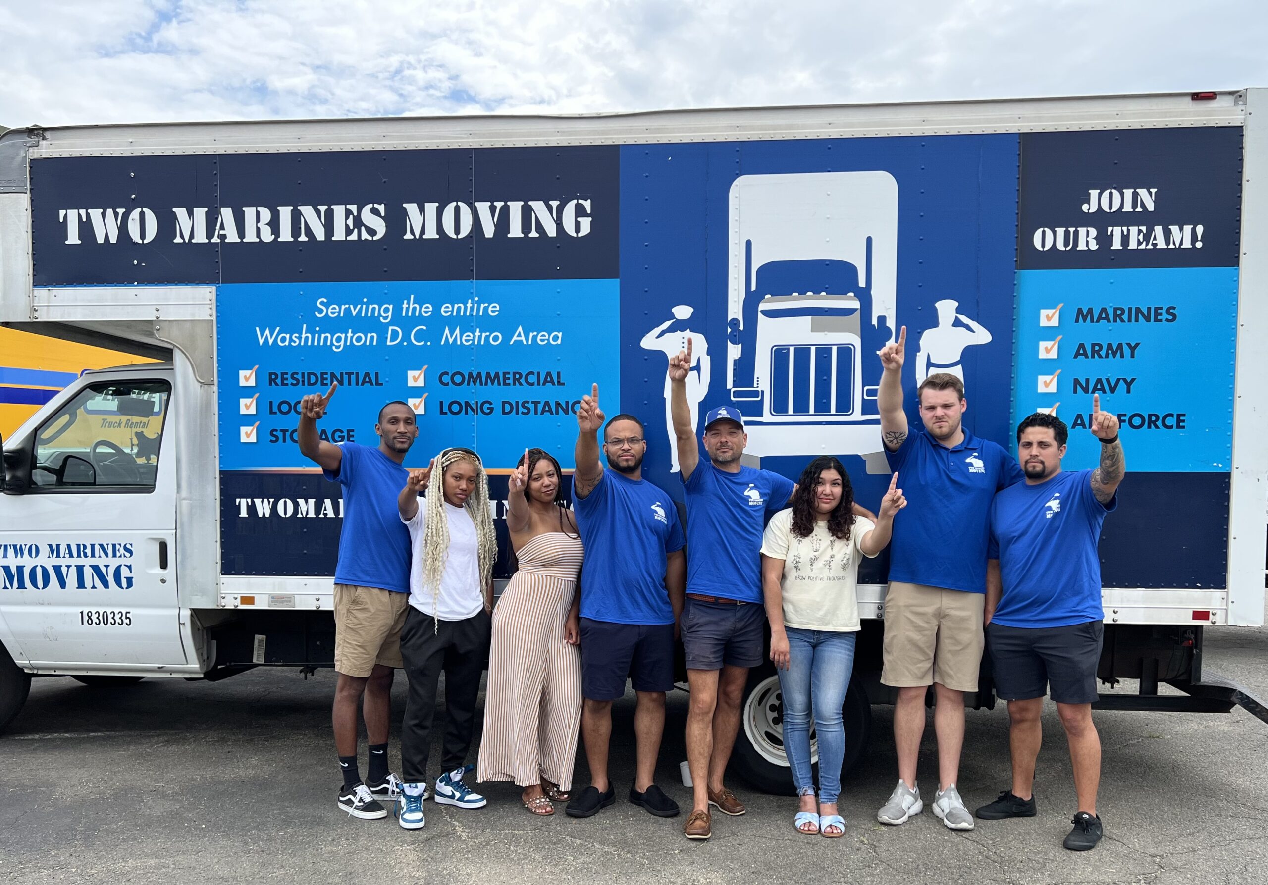Two Marines Moving