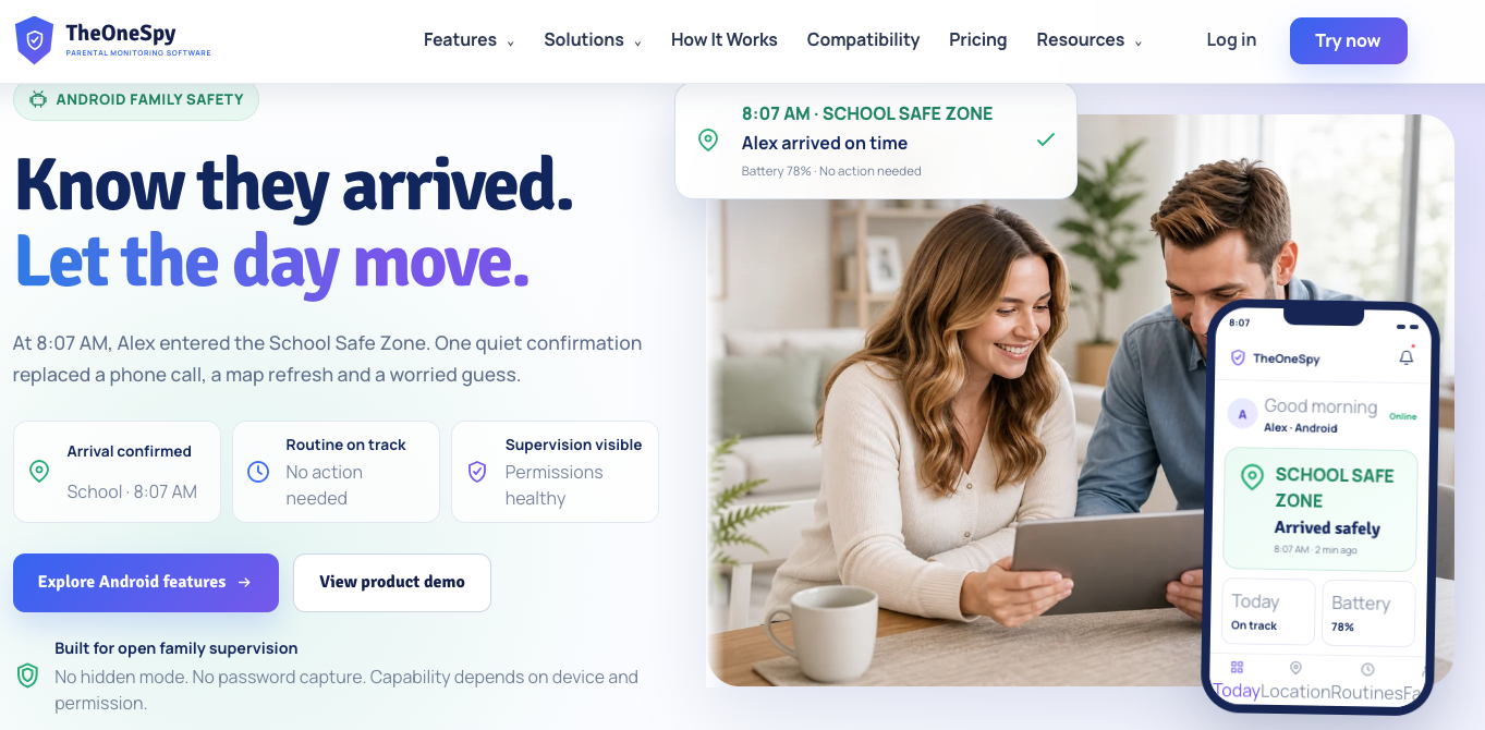 TheOneSpy Parental Control App