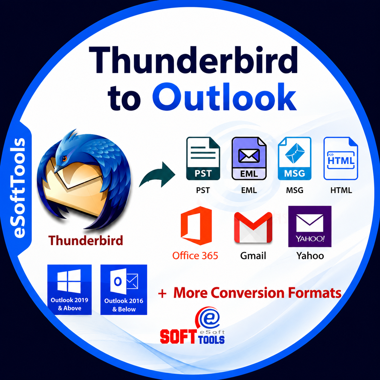 eSoftTools Thunderbird to Outlook Converter