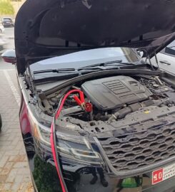 Car battery jump start Dubai
