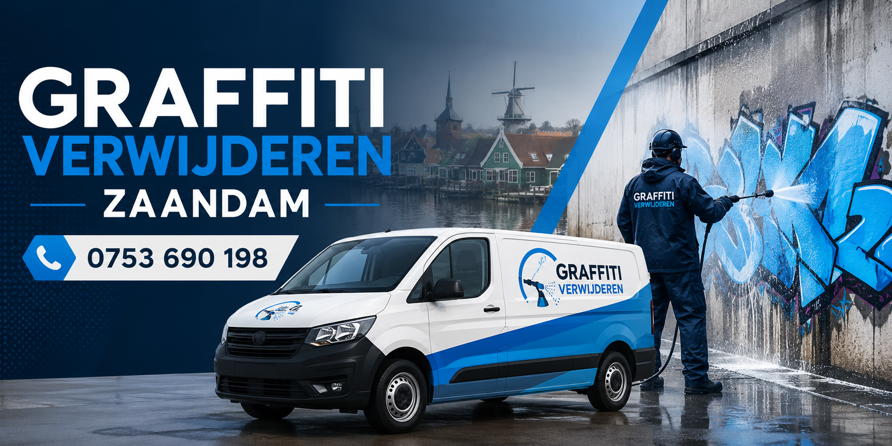 Graffiti verwijderen Zaandam