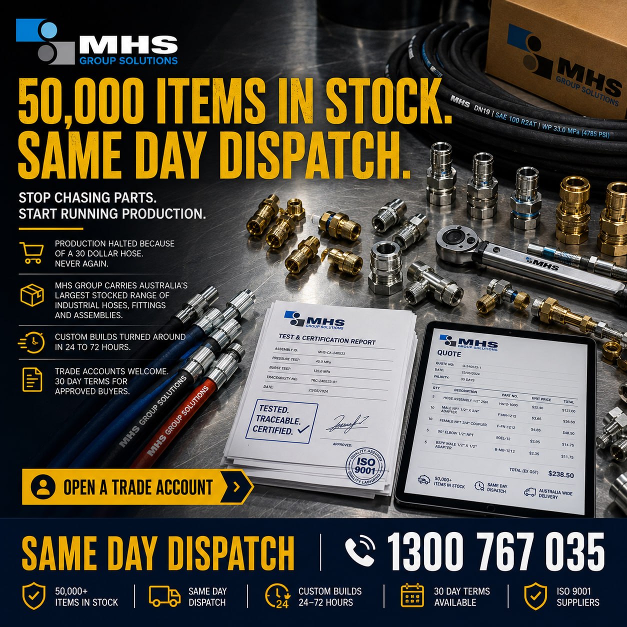 MHS Group Solutions – Hydraulic Hose & Industrial Supplies  &hellip;