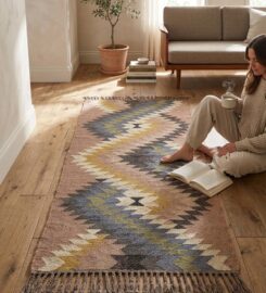 Handmade Kilim Rugs Woven in Rajasthan, Shipped Worldwide
