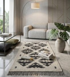 Handmade Kilim Rugs Woven in Rajasthan, Shipped Worldwide